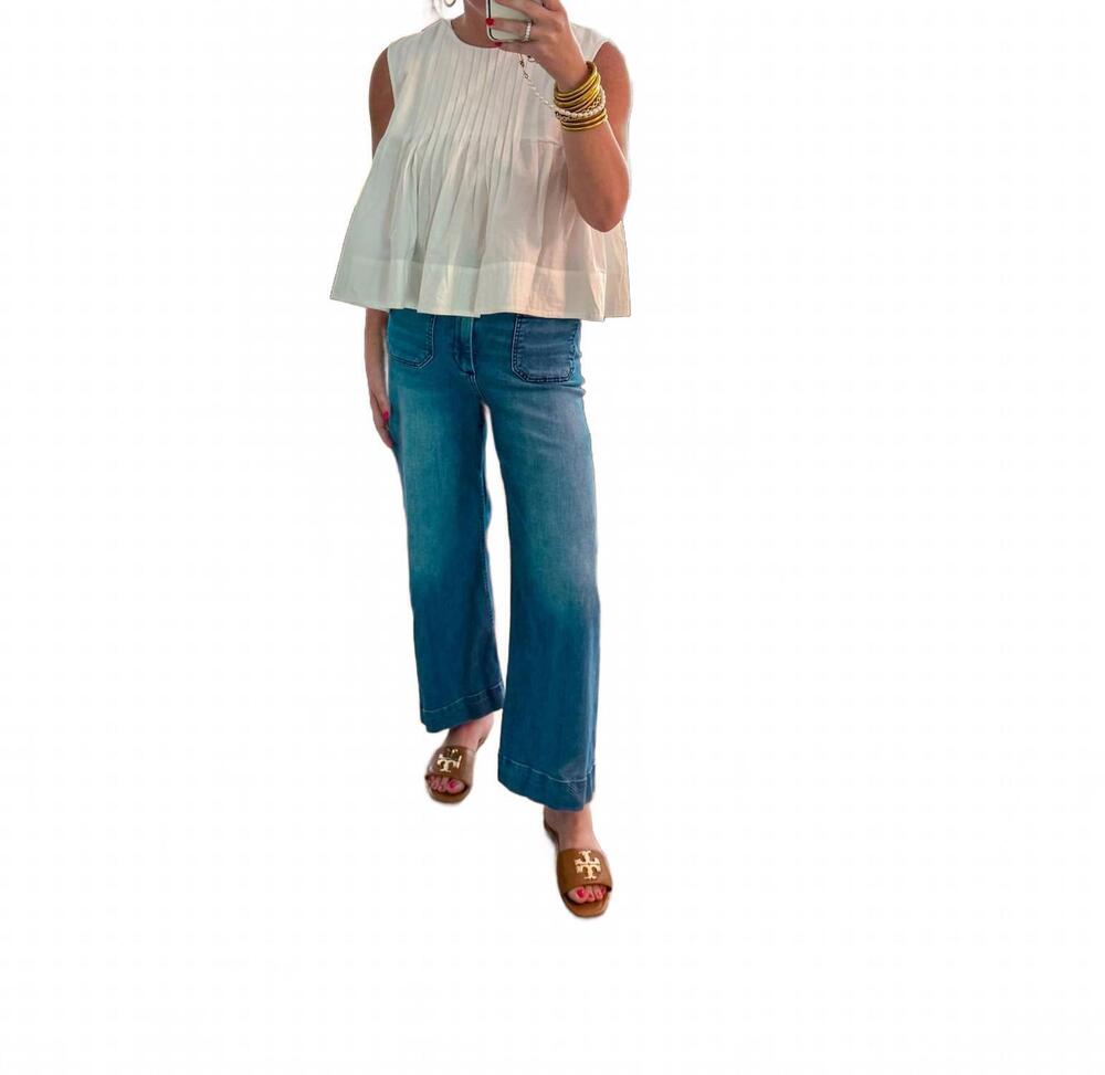NEW THML women's the magnolia top in white